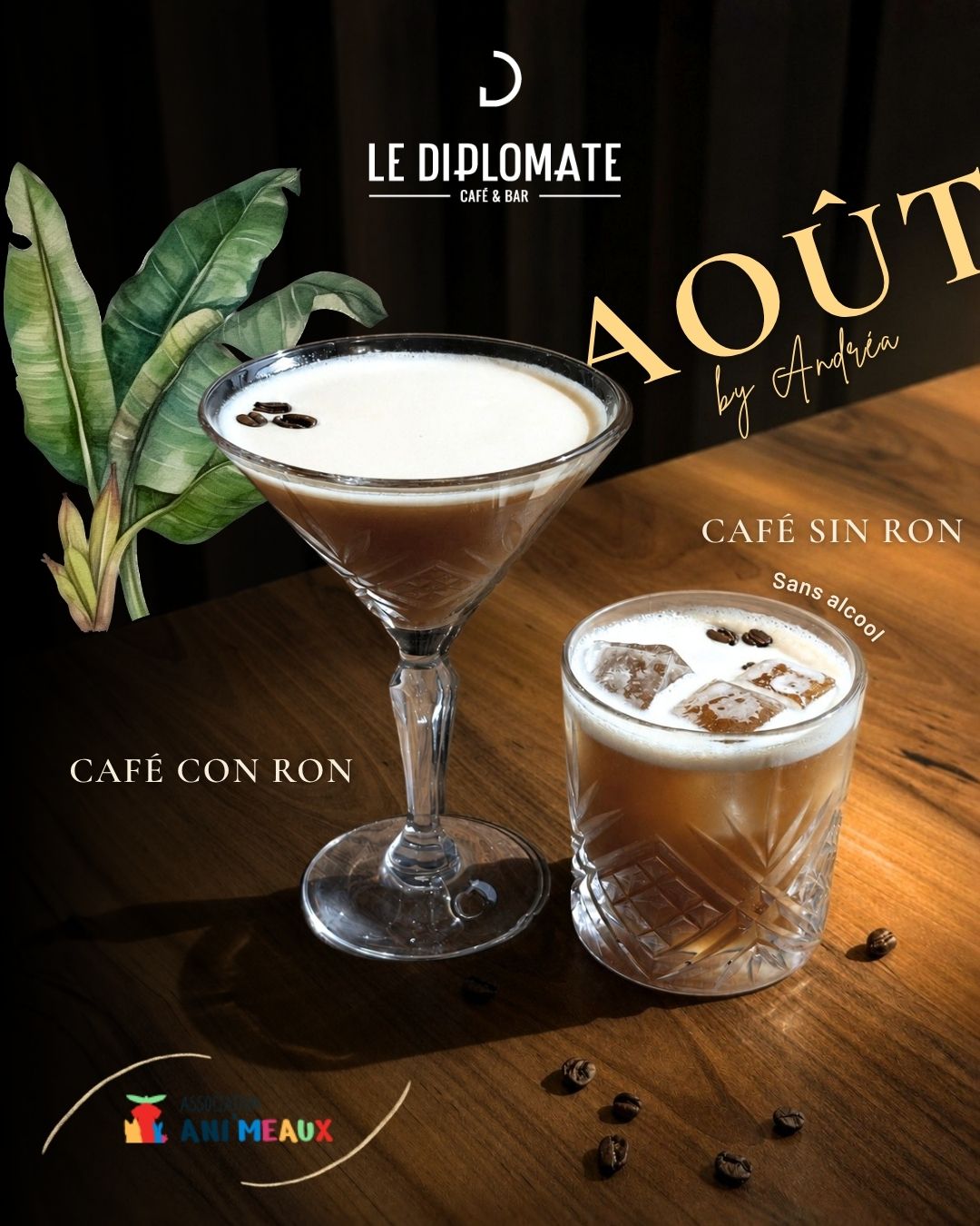 Cocktails aout 2026 Le Diplomate